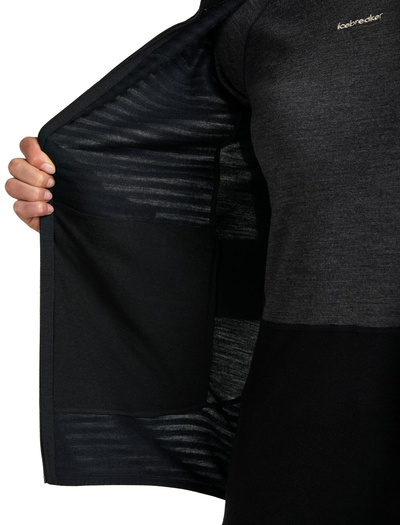 Damska bluza merino Icebreaker 300 RealFleece Descender LS Zip