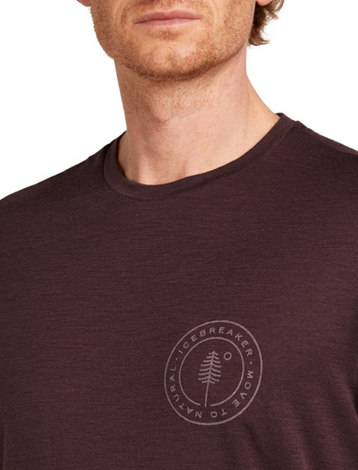 Koszulka męska z krótkim rękawem merino Icebreaker 150 Tech Lite SS Tee Hike Naturally