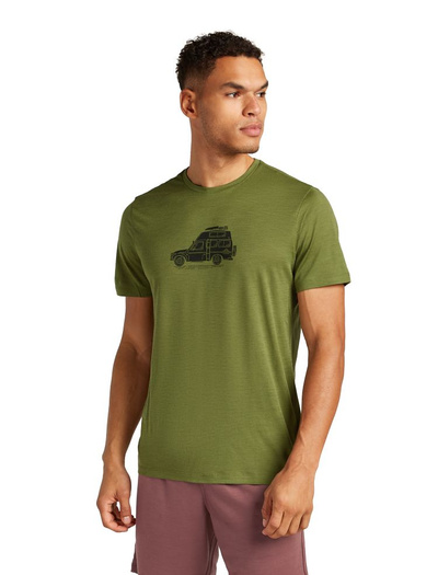 Koszulka męska z krótkim rękawem merino  Icebreaker 150 Tech Lite III SS Tee Camper 