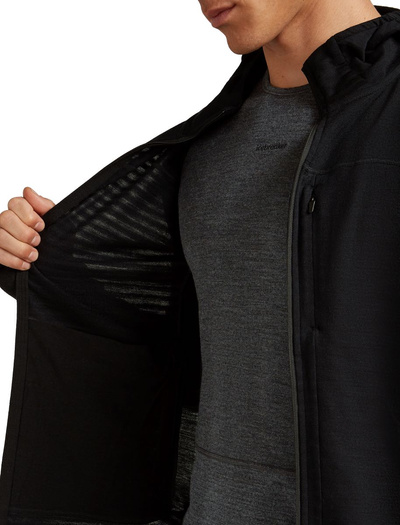 Bluza męska z kapturem merino Icebreaker 300 RealFleece Descender LS Zip