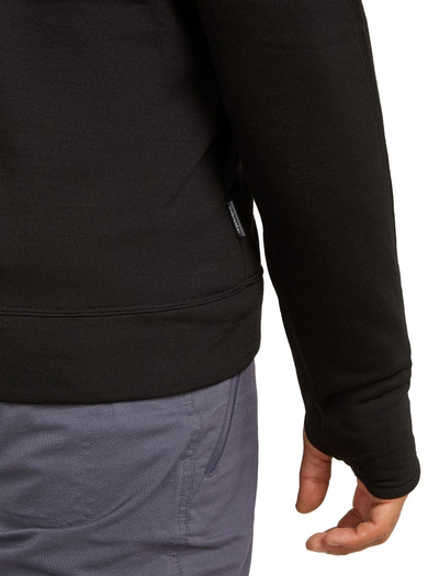 Bluza męska z kapturem merino Icebreaker 360 RealFleece Elemental LS Zip