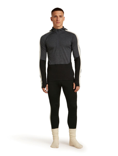 Bluza męska z kapturem Icebreaker Merino 200 Oasis+ LS Half Zip Hoodie