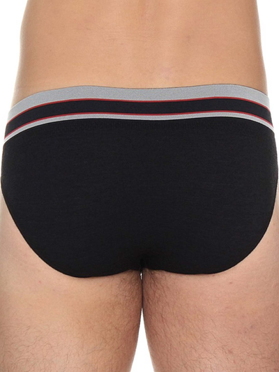 Majtki slipy męskie Brubeck ACTIVE WOOL czarny