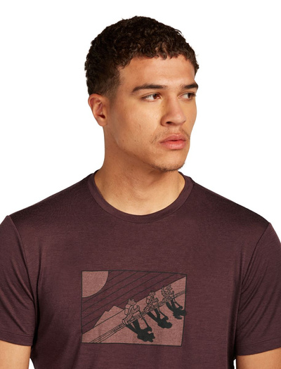 Koszulka męska z krótkim rękawem merino Icebreaker 150 Tech Lite SS Tee In The Wild