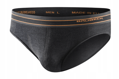 Majtki slipy męskie ACTIVE WOOL grafitowy