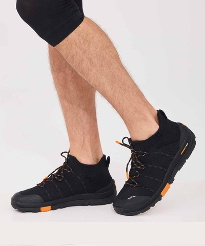 Buty turystyczne męskie Brubeck TREK MERINO - czarny/pomarańczowy
