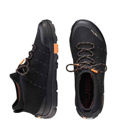 Buty turystyczne męskie Brubeck TREK MERINO - czarny/pomarańczowy