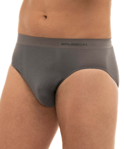 Majtki slipy męskie Brubeck Base Layer szary