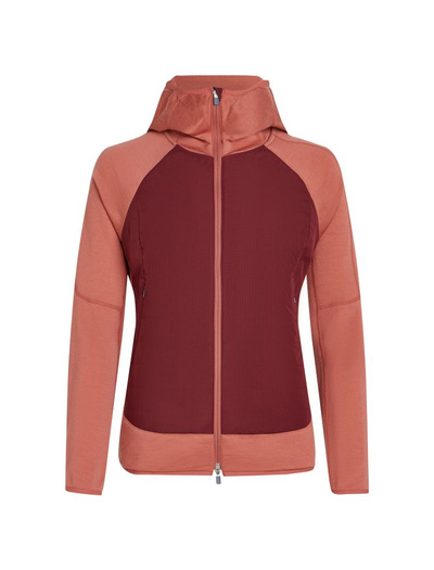 Damska bluza Icebreaker Quantum Hybrid LS Zip Hoodie