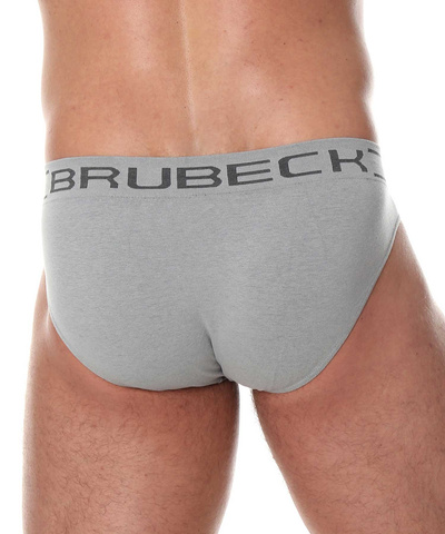 Majtki męskie slipy Brubeck classic COMFORT COTTON szary