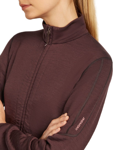 Damska bluza Icebreaker 400 RealFleece Descender LS ZIP