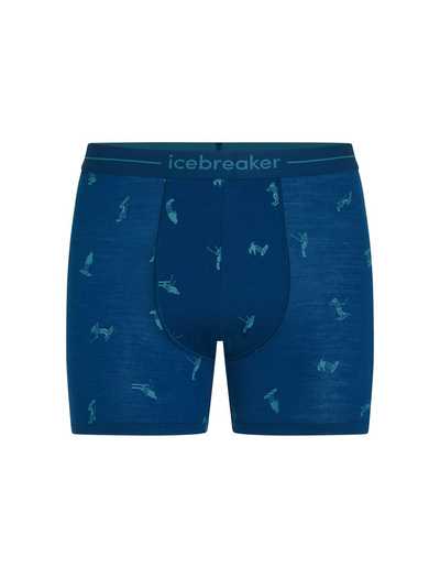 Majtki męskie bokserki 150 Icebreaker Anatomica Boxers Snow Day