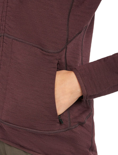 Damska bluza Icebreaker 400 RealFleece Descender LS ZIP