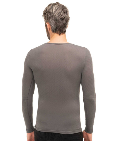 Koszulka męska z długim rękawem Brubeck Base Layer szary