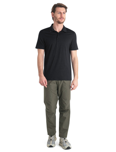 Koszulka męska z krótkim rękawem merino Icebreaker 150 Tech Lite SS Polo