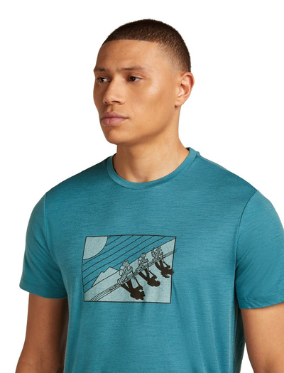Koszulka męska z krótkim rękawem merino Icebreaker 150 Tech Lite SS Tee In The Wild