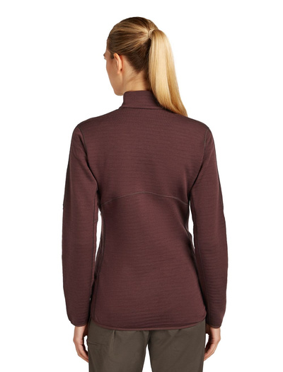 Damska bluza Icebreaker 400 RealFleece Descender LS ZIP