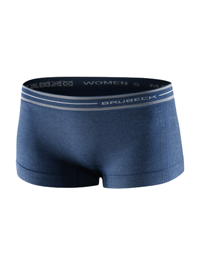 Majtki damskie bokserki merino Brubeck ACTIVE WOOL jeansowy