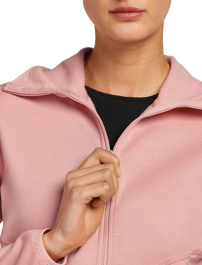 Damska bluza merino Icebreaker 560 Realfleece Elemental II LS Zip Hoodie
