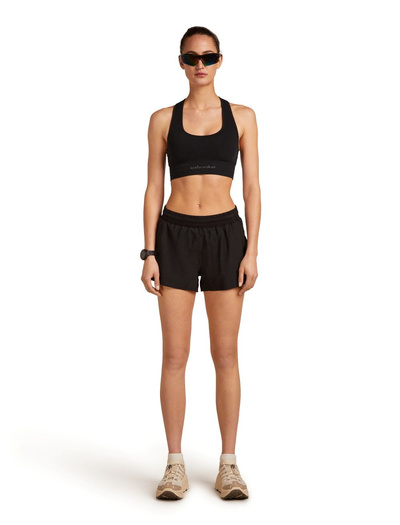 Biustonosz Icebreaker 260 Zoneknit Seamless Bra czarny