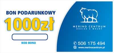 Bon podarunkowy Merino Centrum 1000 zł