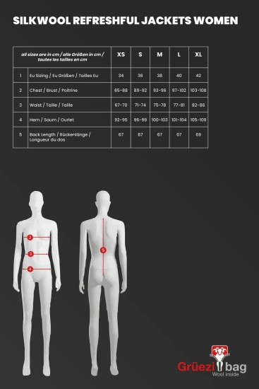 Kurtka damska Gruezi Refreshful SilkWool Jacket W Flower Reverse