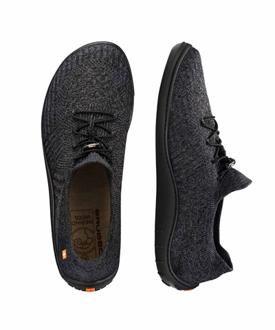 Buty minimalistyczne męskie Brubeck Barefoot MERINO - grafitowy