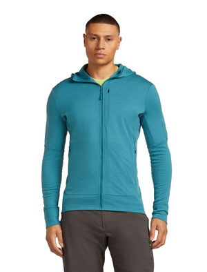 Bluza męska z kapturem merino Icebreaker 260 Quantum LS Zip