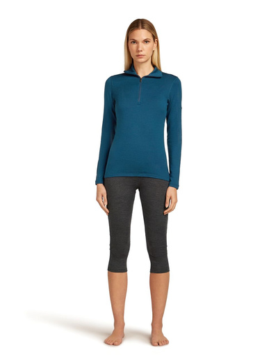 Koszulka damska z długim rękawem merino Icebreaker 260 Tech LS Half Zip