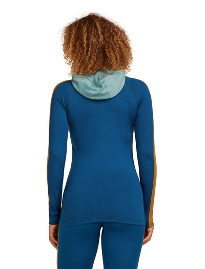 Koszulka damska z długim rękawem merino Icebreaker Merino 200 Oasis+ LS Half Zip Hoodie