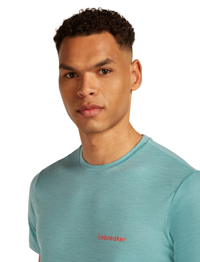 Koszulka męska z krótkim rękawem merino Icebreaker 150 Tech Lite SS Tee IB Wordmark