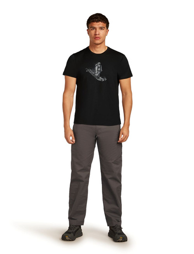 Koszulka męska z krótkim rękawem merino Icebreaker 150 Tech Lite SS Tee Skiing Yeti
