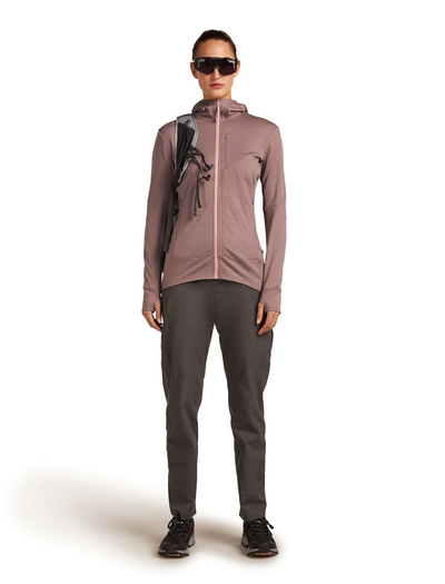 Bluza damska merino Icebreaker 260 Quantum IV LS Zip Hoodie