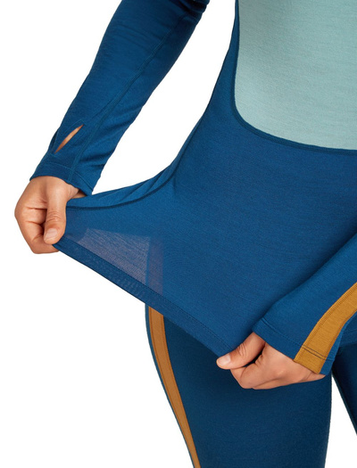 Koszulka damska z długim rękawem merino Icebreaker Merino 200 Oasis+ LS Half Zip Hoodie