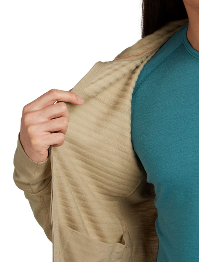 Bluza męska z kapturem merino Icebreaker 300 RealFleece Descender LS Zip