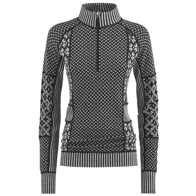 Koszulka damska z długim rękawem 190 merino KariTraa Smekker - czarny