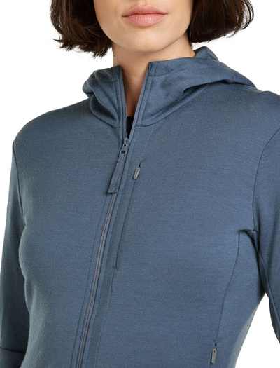 Bluza damska merino Icebreaker 260 Quantum IV LS Zip Hoodie