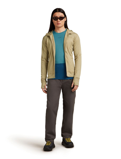 Bluza męska z kapturem merino Icebreaker 300 RealFleece Descender LS Zip
