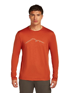 Koszulka męska z długim rękawem merino Icebreaker 150 Tech Lite LS Tee Rainer Ridge