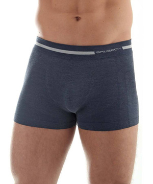 Majtki męskie bokserki Brubeck merino COMFORT WOOL granatowy