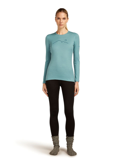 Koszulka damska z długim rękawem merino Icebreaker 200 Oasis LS SUMMIT
