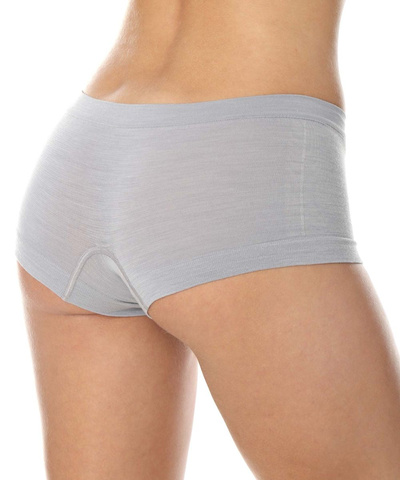 Majtki damskie bokserki Brubeck merino COMFORT WOOL popielaty