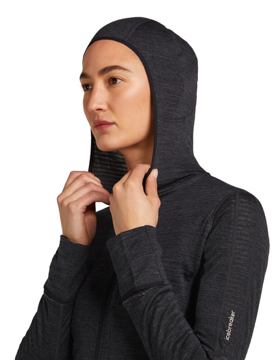 Damska bluza z kapturem merino Icebreaker 200 Realfleece Descender