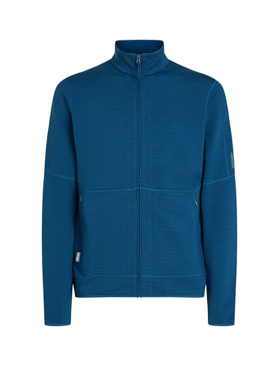 Bluza męska merino Icebreaker 400 RealFleece Descender LS Zip