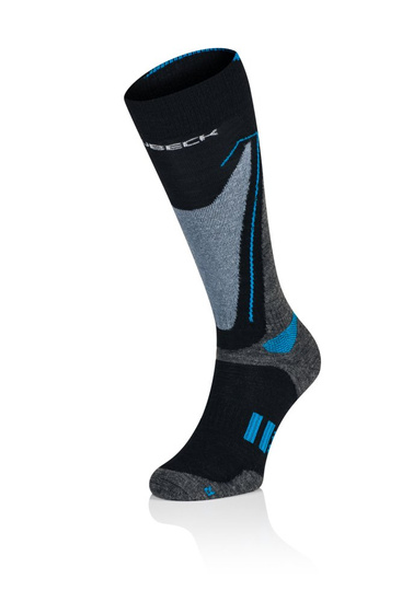 Skarpety męskie merino Brubeck Snow Force Light szary/niebieski