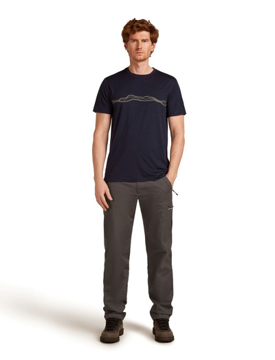 Koszulka męska z krótkim rękawem merino Icebreaker 150 Tech Lite SS Tee Mountain Pulse