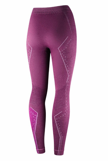 Legginsy damskie Brubeck EXTREME MERINO WOOL fuksjowy