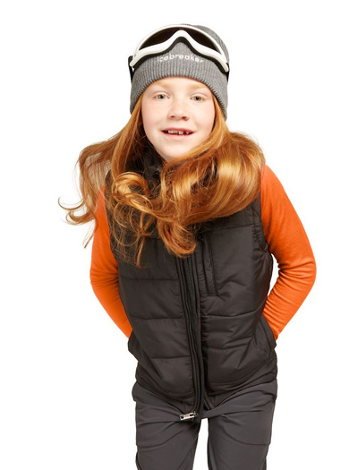 Koszulka z długim rękawem kids merino Icebreaker 200 Oasis