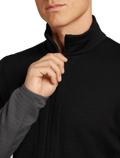 Bluza męska merino Icebreaker 400 RealFleece Descender LS Zip