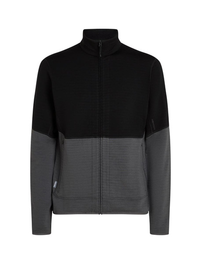 Bluza męska merino Icebreaker 400 RealFleece Descender LS Zip